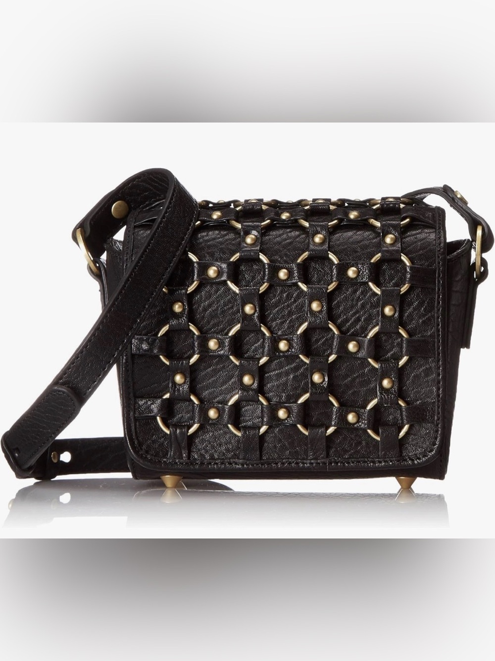 Like new Ash lulu lattice studded crossbody bag